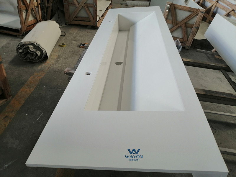 Кварцевая мойка (WG025 Pure White)