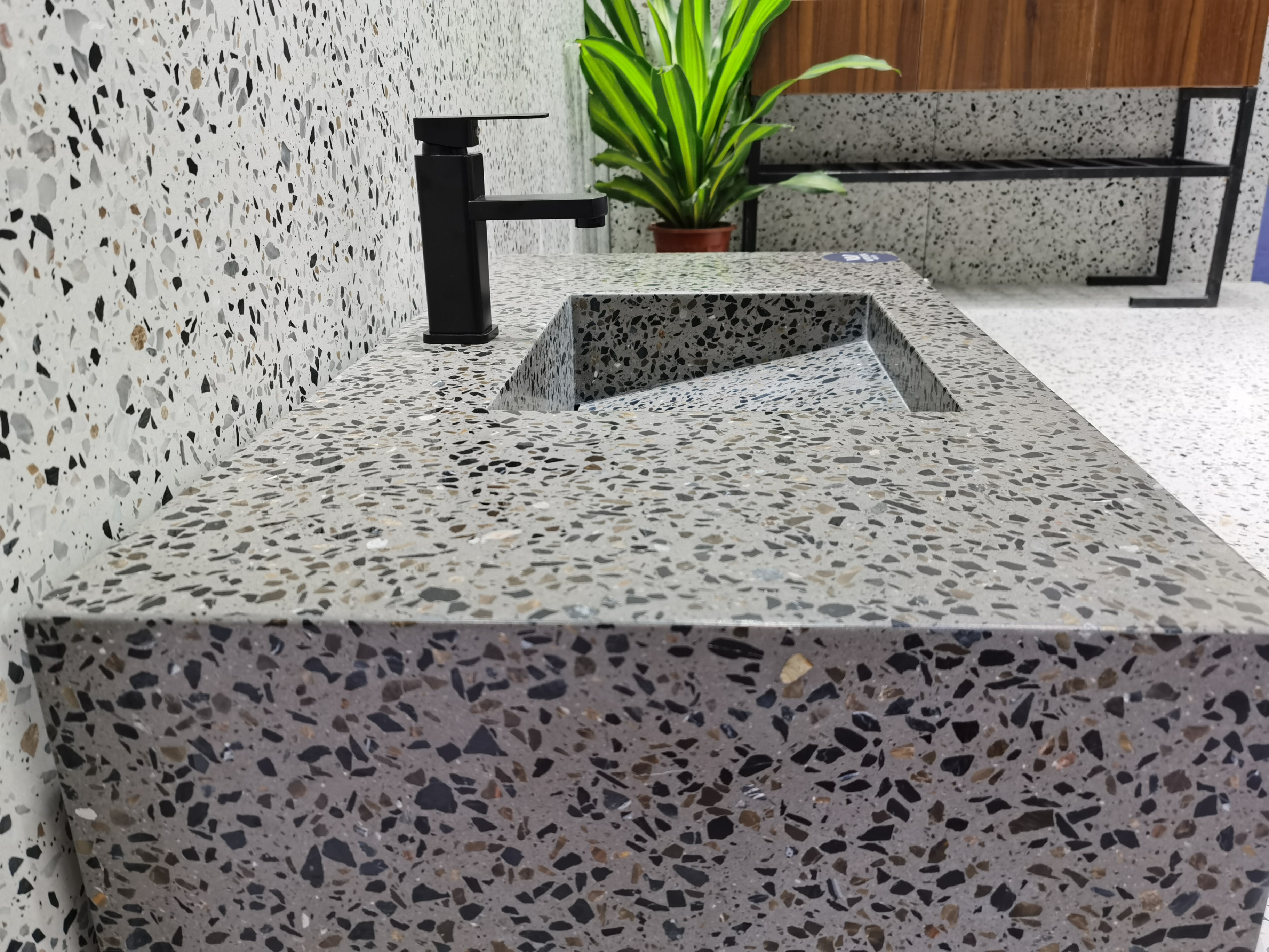 Раковина WT270 Iwayama Brown Terrazzo