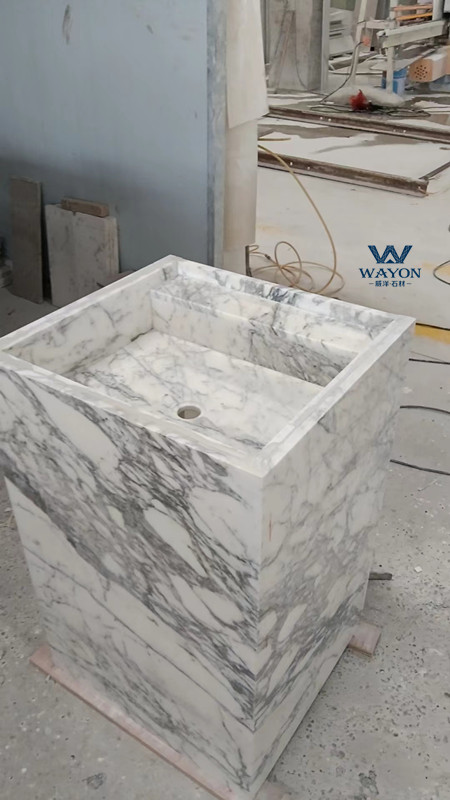 Мраморная раковина Bianco Carrara Venato