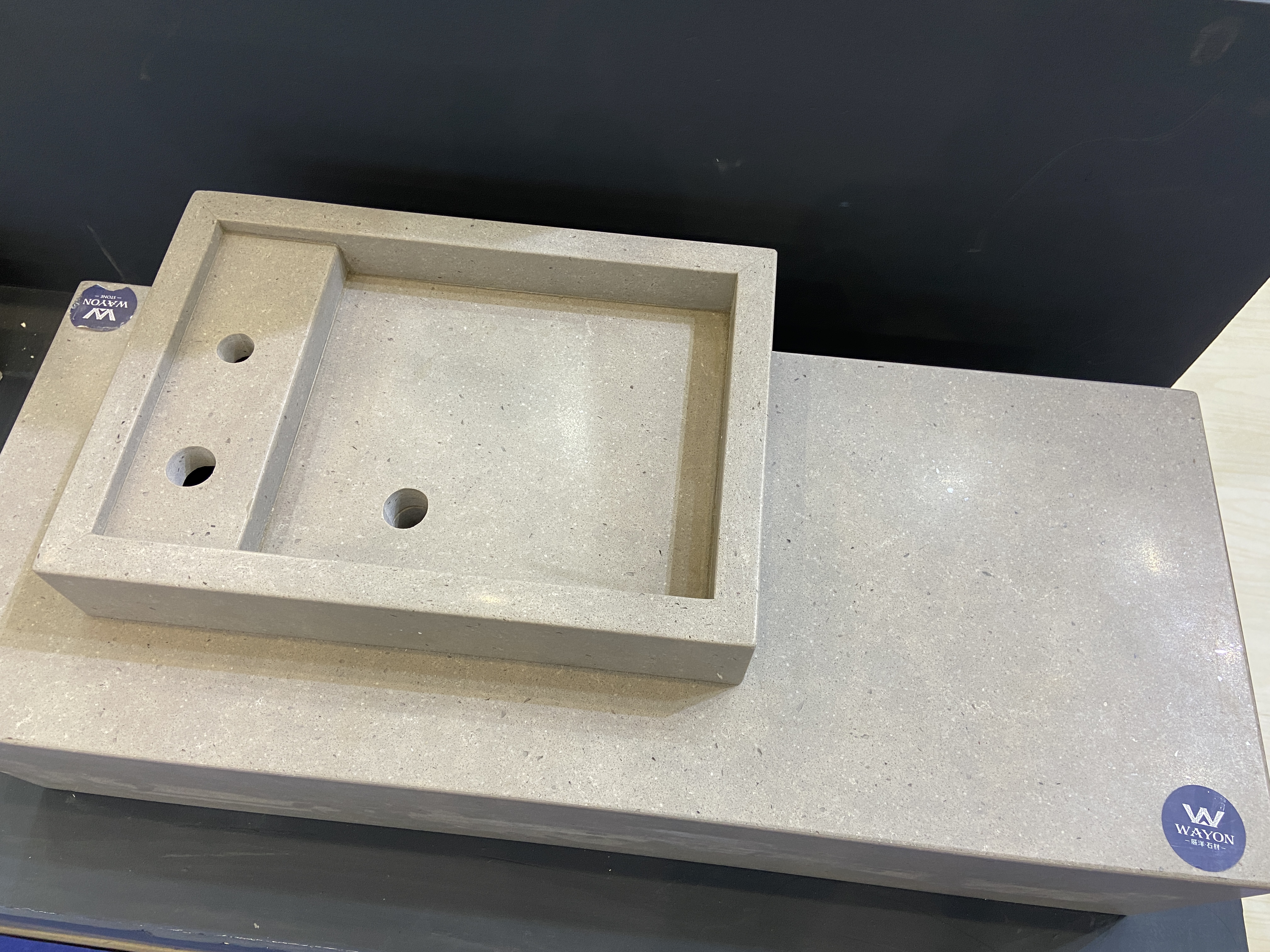 Раковина из кварца WG460 Donau Grey