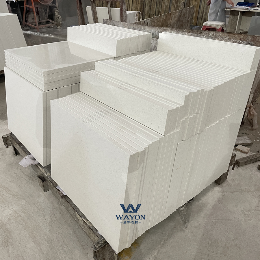 Кварцевая плитка (WG027 Classic White)