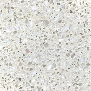 High Quality White Terrazzo Stone Producer-WT123 Seira White