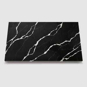 WG517  Borage Black quartz stone tile