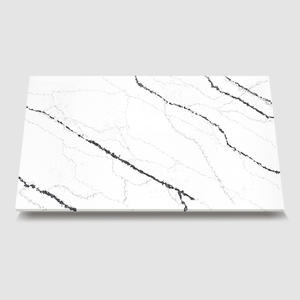 WG595  Lined-Ink White quartz stone